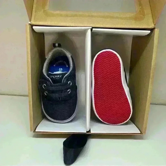 Sperry Unisex Baby Spinmaker Crib Jr Washable Sneaker - Picture 5 of 7